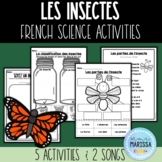 Les insectes - French science activities