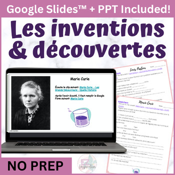 Preview of Les découvertes et les inventions - Exploring Inventions & Discoveries in French