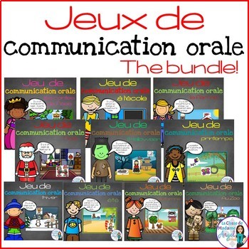 Preview of Les jeux de communication orale - French Oral Communication Games BUNDLE