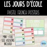 Les jours d'école: pastel rainbow (French)
