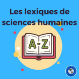 Les lexiques de sciences humaines - mini-dictionaries for 
