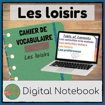 Preview of Les loisirs Digital Notebook