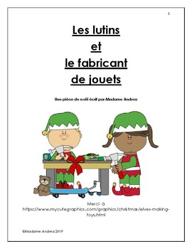 Preview of Les lutins et le fabricant de jouet - Pièce de théâtre de noël