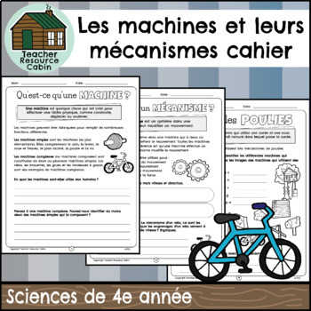 Preview of Les machines et leurs mécanismes cahier (Grade 4 Ontario FRENCH Science)