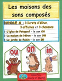 Les maisons des sons composés-BUNDLE A- 3 Workbooklets/ 3 