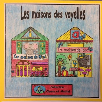 Preview of Les maisons des voyelles- 7 FRENCH Phonics Work Booklets- Distance Learning
