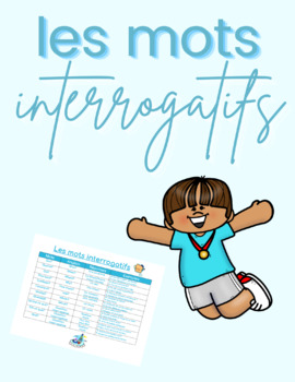 Preview of Les mots interrogatifs - French Reference Sheet