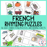 FRENCH Rhyming Puzzles - les rimes en casse-tête