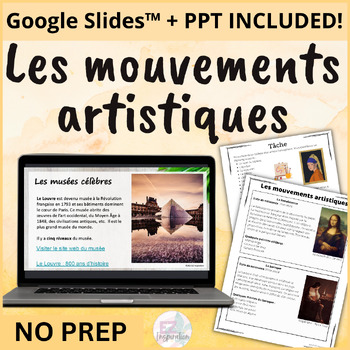Preview of Les mouvements artistiques - Art Movements in French - AP® French l'esthétique