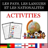 French Nationalities - Les nationalités, les pays et les l