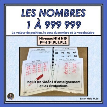 Preview of Les nombres 1 à 999 999 Étape par étape