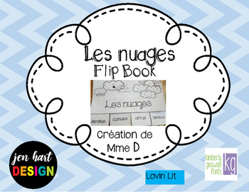 Preview of Les nuages - Flip book
