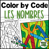 Les numéros | Les nombres Color by code French numbers
