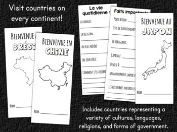 Les pays du monde brochures de voyage - Travel Brochure Templates in FRENCH