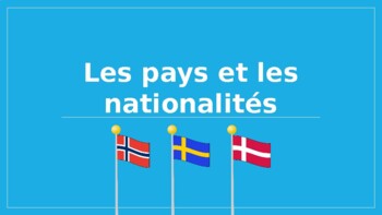 Preview of Les pays et les nationalités