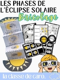 Les phases de l'éclipse solaire - Bricolage livre accordéon