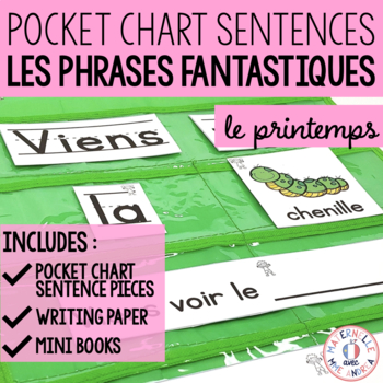 Preview of Les phrases fantastiques - Le printemps (FRENCH Spring Pocket Chart Sentences)