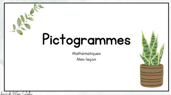 Preview of Les pictogrammes : Leçon et cartes à tâches