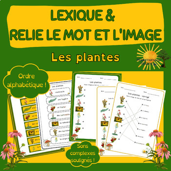 Preview of Les plantes - Lexique et Relie l'image au mot - *French/en français*