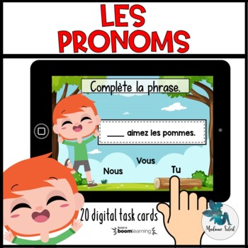 Preview of Les pronoms personnels Boom Cards
