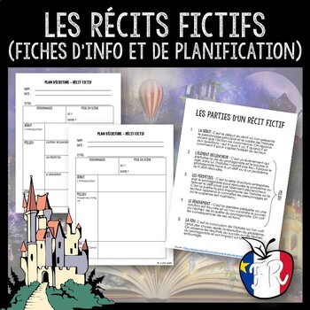 Preview of Les récits fictifs - fiches d'info et de planification