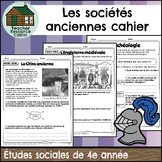 Les sociétés anciennes cahier (Grade 4 Ontario FRENCH Soci