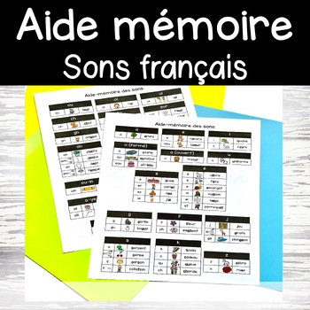 Preview of Les sons français phonèmes graphèmes aide-mémoire Personal French sound wall