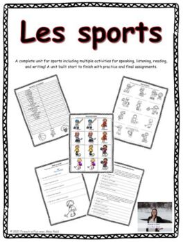 Preview of Les sports - French Sports Unit