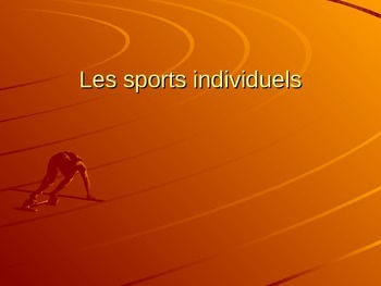 Les sports individuels by 2Cs World Language Resources | TPT