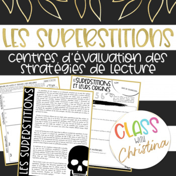 Preview of Les superstitions - Centres d'évaluation des stratégies de lecture
