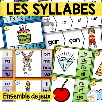 Preview of French Syllables Games - Les syllabes - Ensemble de jeux - Phonologie