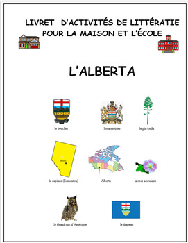 Preview of Les symboles de l'Alberta,  littératie, French, activity booklet: alberta (#399)