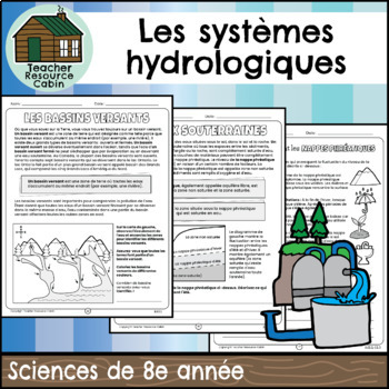 Preview of Les systèmes hydrologiques (Grade 8 FRENCH Ontario Science)