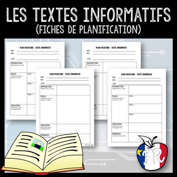 Preview of Les textes informatifs - fiches de planification