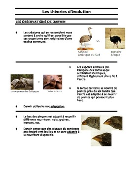 Preview of BIOLOGIE_Les theories d'evolution