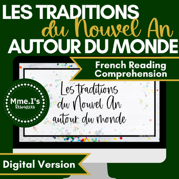 Preview of French New Year's Reader & Activities | Les traditions autour du monde | Digital