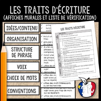 Preview of Les traits d'écriture / French Writing Traits