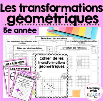 Preview of Les transformations géométriques | Motion Geometry Workbook in FRENCH