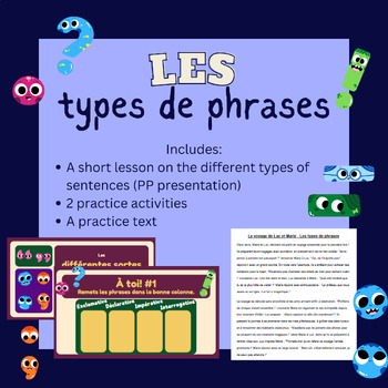 Preview of Les types de phrases françaises