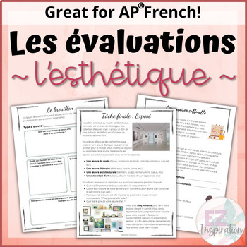 Preview of Les évaluations | l'esthétique | AP® French Beauty and Aesthetics Evaluations