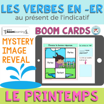 Preview of Les verbes en -ER au présent de l’indicatif | French Verbs Boom Cards