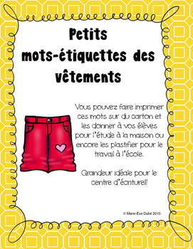 Les étiquettes de nos vêtements - Speak