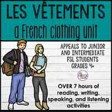 Les vêtements - a French clothing unit