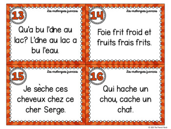 Les virelangues français 32 french tongue twisters + activities | TpT