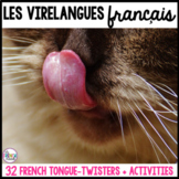 Les virelangues français 32 french tongue twisters + activities