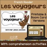 Les voyageurs French Reader - Printable & Boom Cards with 