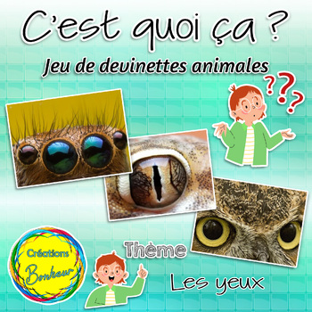 Preview of Les yeux – jeu de devinettes animales