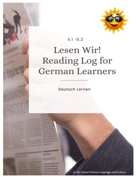 Preview of Lesen Wir!  Reading Log for Upper Level A.2-B.1 German Students