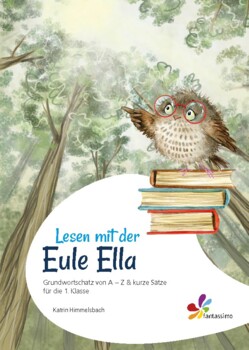 Preview of Reading with the owl Ella - basic vocabulary training in German
