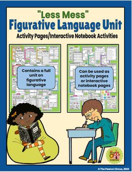 Preview of Figurative Language Unit | Interactive Notebook Activities | Activity Pages